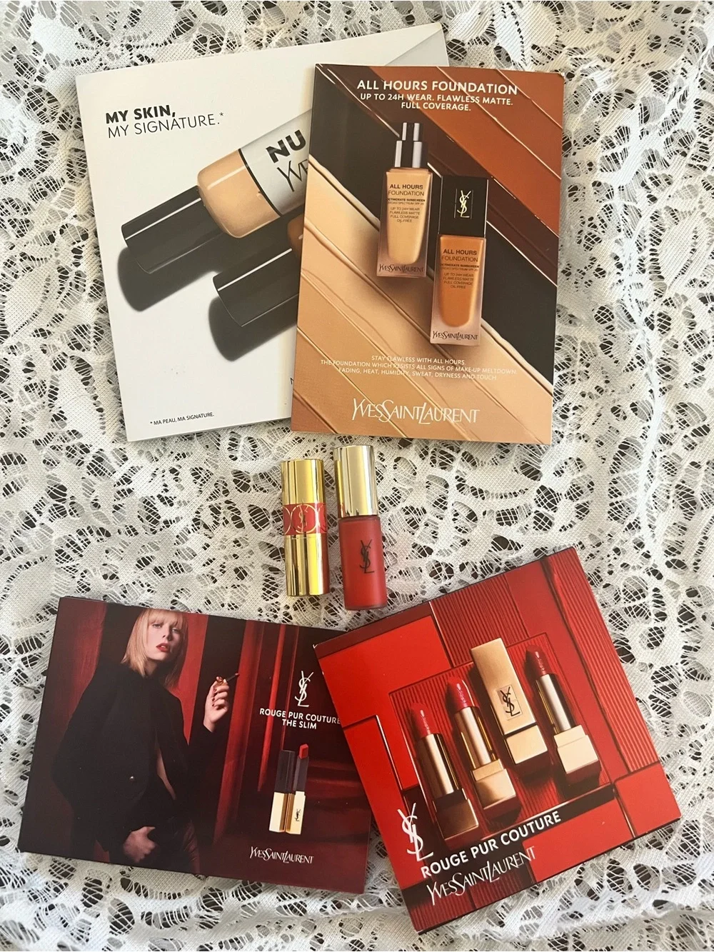 Yves Saint Laurent YSL lipstick lip gloss stain **READ